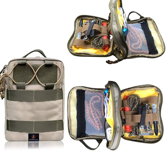 ROARING FIRE Ember Pro MOLLE EDC Utility Organizer Pouch is Small and Compact to Carry Knives, Flashlights, Pens, a Small notebook, EDC Gear, USB Cables, Earphones, Power Bank and etc