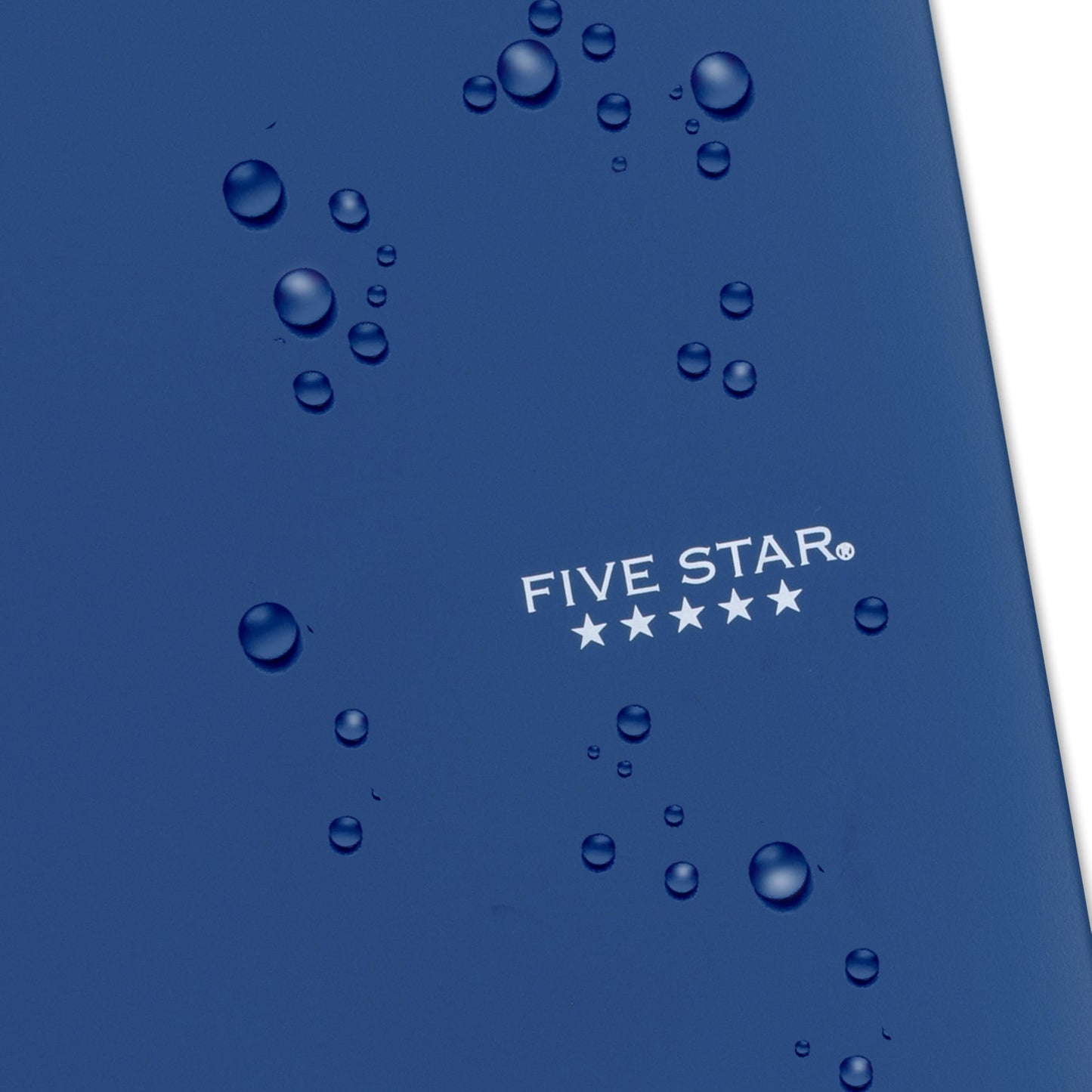 Five Star Spiral Notebook + Study App, 3 Subject, College Ruled Paper, 8-1/2" x 11", 150 Sheets, Fights Ink Bleed, Water Resistant Cover, Pacific Blue (73623)