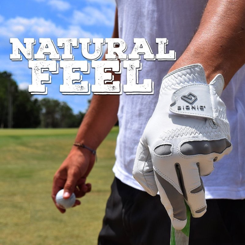 Bionic Men's Performance Grip Pro Premium Leather Golf Glove (Large, Right)