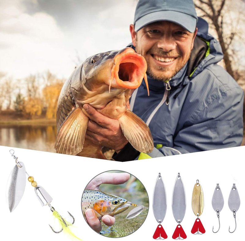 Fishing Lures Kit - 292-Piece Tackle Box with Crankbaits, Hooks & Weights | Perfect Gift for Men - Bass & Trout Fishing