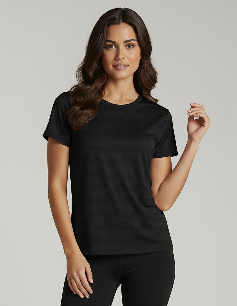 Real Essentials 5 Pack: Women's Breeze Tech Short Sleeve T-Shirts Athletic Tops Gym Workout Yoga Tennis Activewear - Set 3,XL