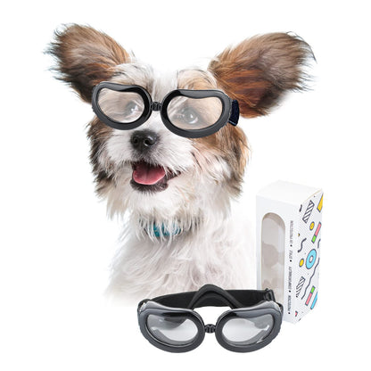 Namsan Dog Glasses, Anti-UV Protective Sunglasses for Small Dogs, Clear