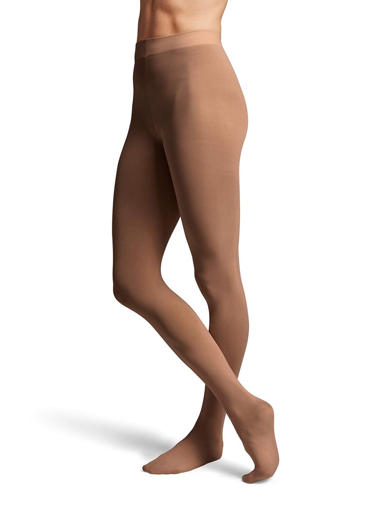 Bloch Dance Women's Contour Soft Footed Tights, Coffee, Large/X-Large