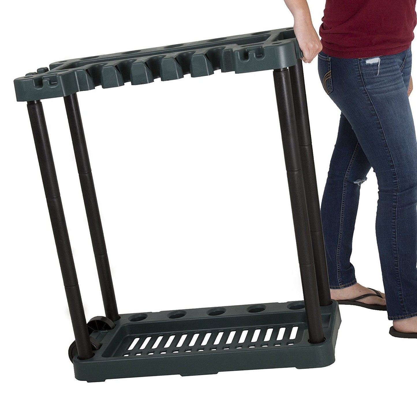 Garden Tool Organizer - Utility Rack, Holds Yard Tools - Garage Organizers and Storage Home Essentials by Stalwart - 40 Yard Tools, UNIT