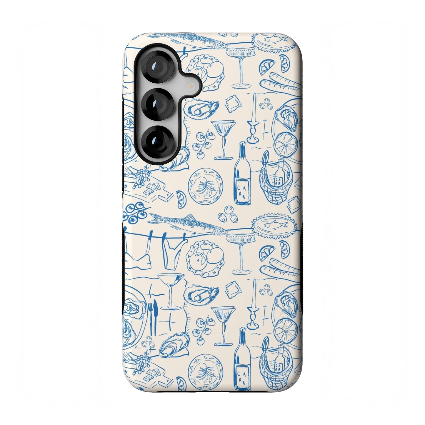 Casely Galaxy S25 Plus Case | Ink & Iris | Vintage Floral | Compatible with MagSafe | Bold Protective Design