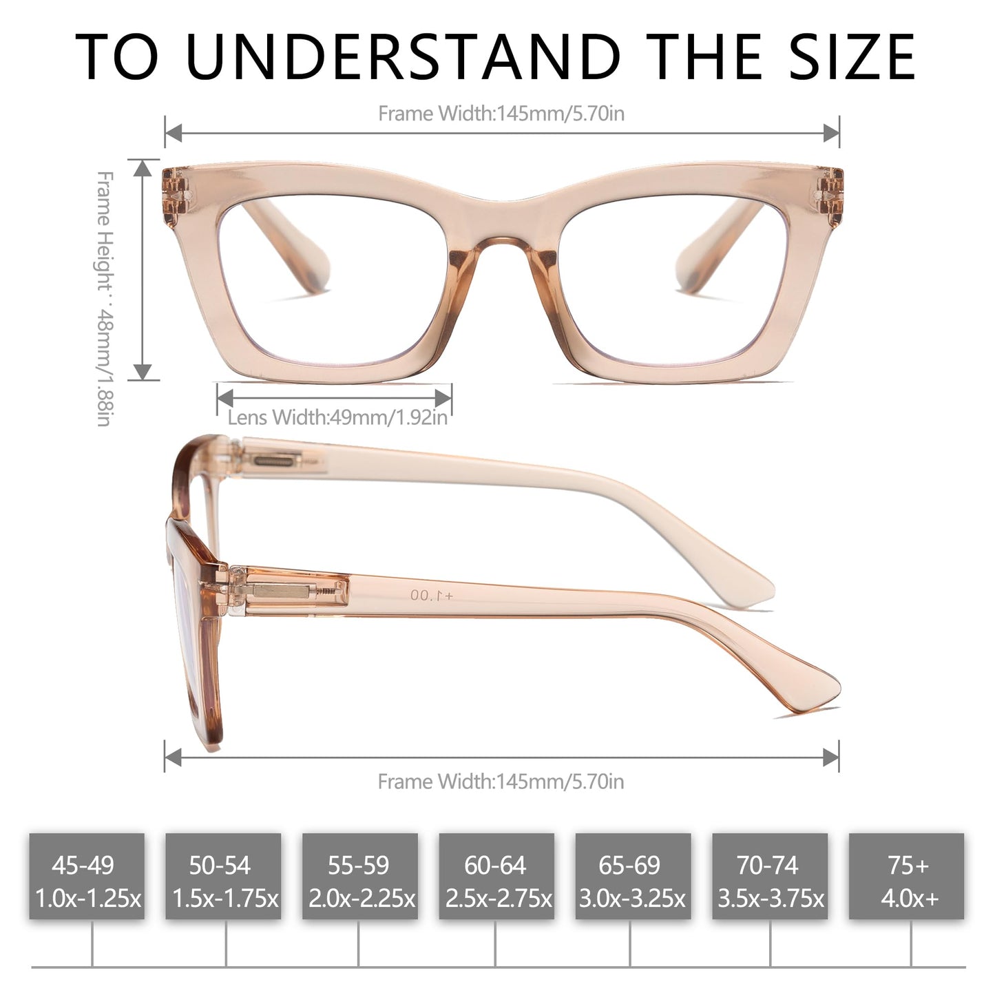 FSRTEP Oprah Style Readers for Women - 3 Pack Stylis Style Reading Glasses with Blue Light Blocking and Spring Hinge HBK +1.75