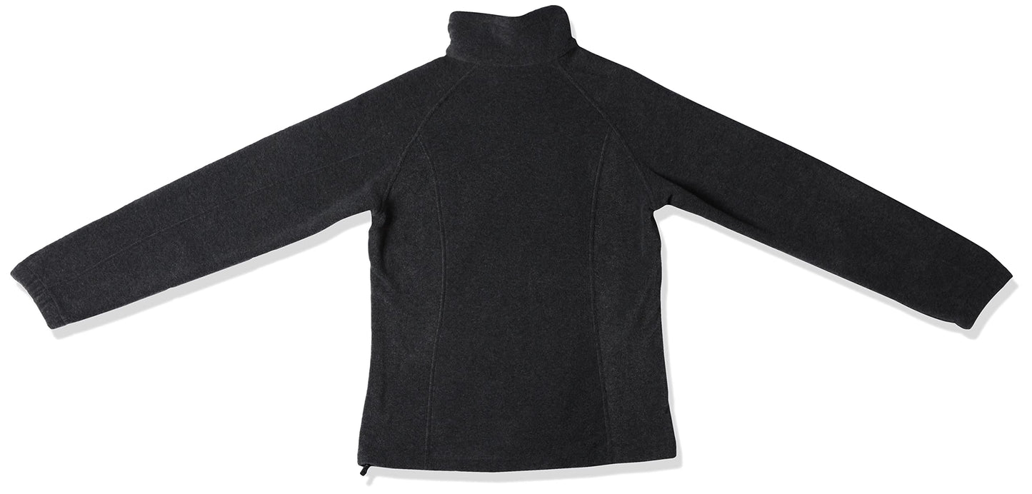 Columbia Womens Benton Springs Full Zip Fleece Jacket, Charcoal Heather, Large