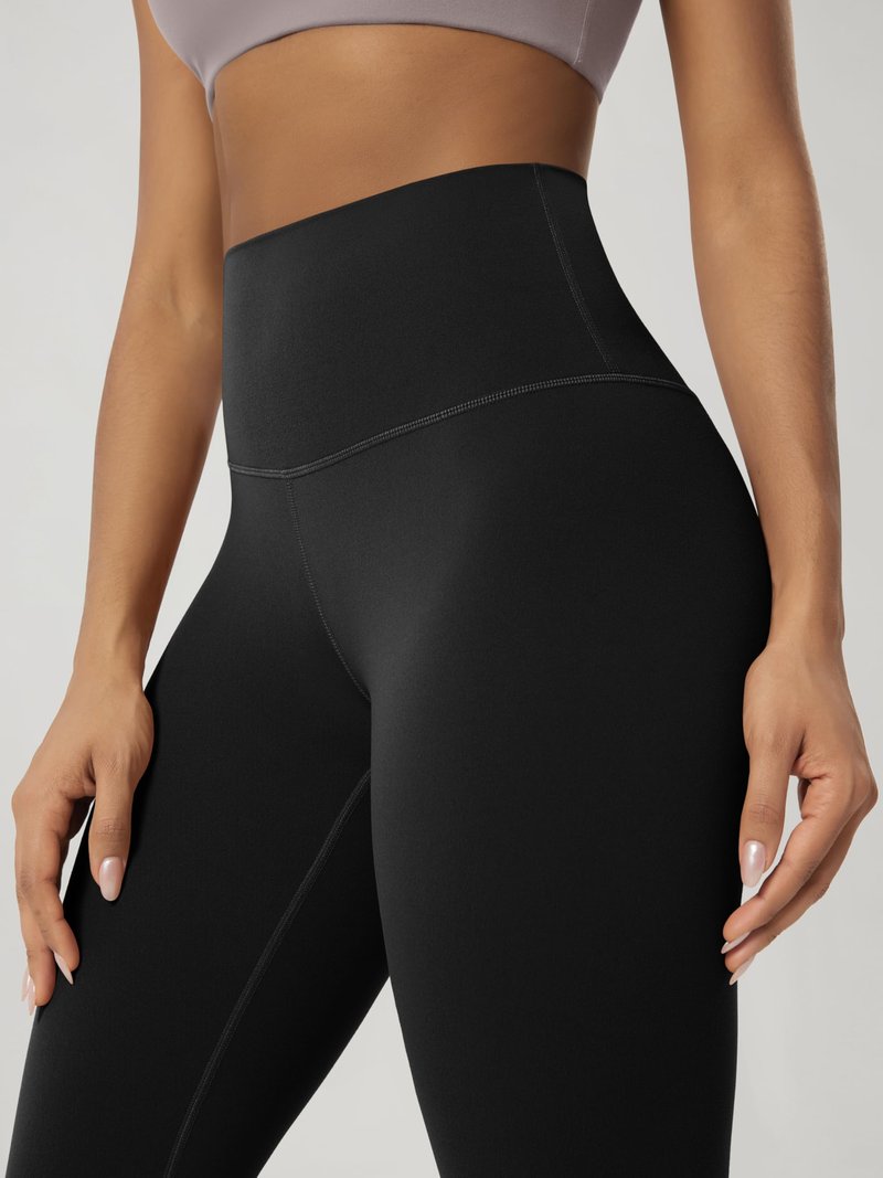 ODODOS Buttery Soft Lounge Yoga Capris for Women 19" High Waist Capri Leggings, Black, X-Large