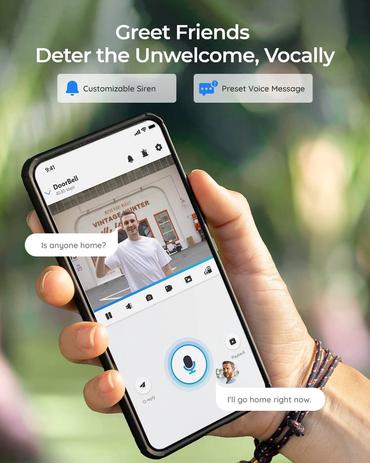 REOLINK Video Doorbell WiFi Camera - Wired 2K Outdoor, 5G&2.4G WiFi, 4:3 Wide View Angle, Smart Detection, Local Storage, No Subscription Front Door Home Security, Customized Chime V2