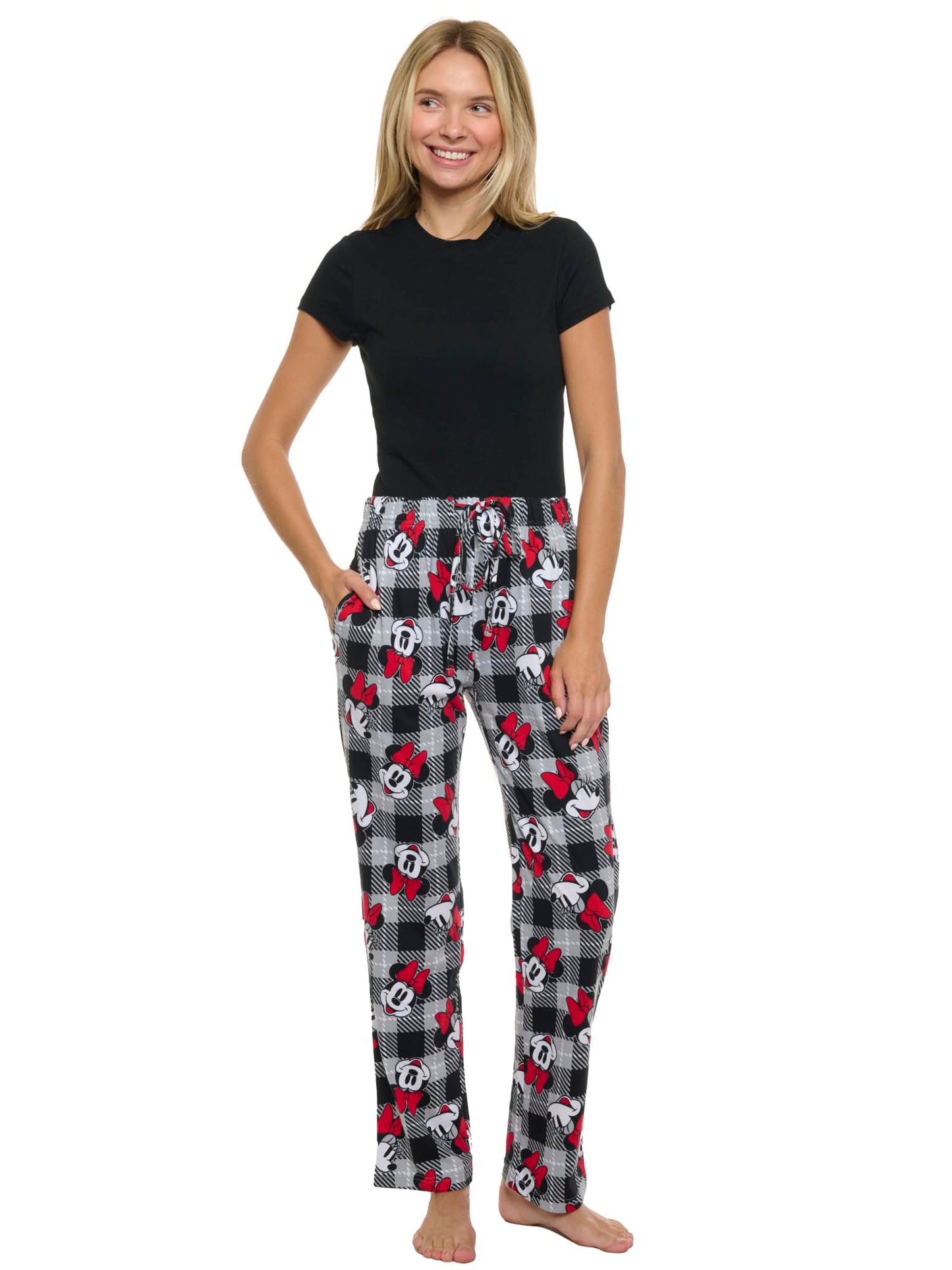Disney Womens Lounge Pants Pajama Bottoms Plus Size (Minnie Mouse, 4X)