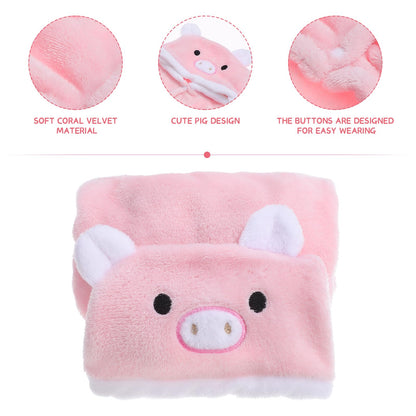 POPETPOP Small Pig Dog Costume, Cute Pink Pig Design Warm Hoodies for Dogs Cats, Halloween Christmas Cosplay Pig Dog Costume for Teacup Chihuahua, XXL