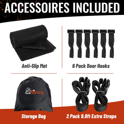 Car Rooftop Cargo Carrier - 21 Cubic Feet, 100% Waterproof Heavy Duty 840D Car Roof Bag for All Vehicles with/Without Racks - Anti-Slip Mat, 6 Door Hooks, Storage Bag, 2 Extra Straps