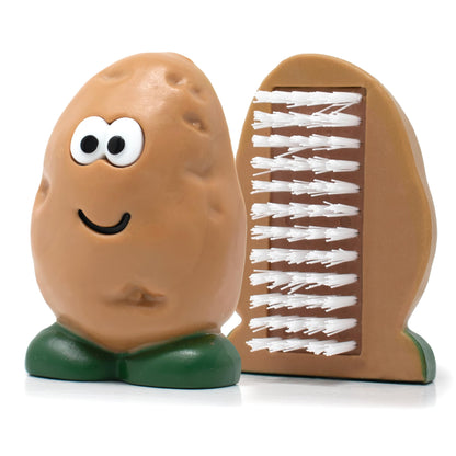 Joie Spud Dude Potato Brush, Vegetable and Fruit Scrubber, Produce Cleaner, Cute Kitchen Gadget, Dishwasher Safe