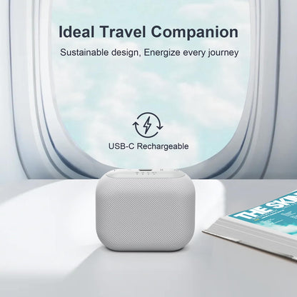 ANJANK Mini Portable Travel White Noise Sound Machine for Adults, 20 Soothing Sounds, Powerful Battery, 30-Level Volume, Sleep Timer, Noise Canceling for Sleeping, Home, Airplane