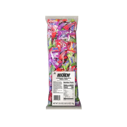 HI-CHEW Assorted Bulk Candy Bag, Green Apple Strawberry Mango Grape, Soft & Chewy Candy 2.2lb - 185+ Pieces Individually Wrapped - Made with Immensely Juicy Fruity Flavors