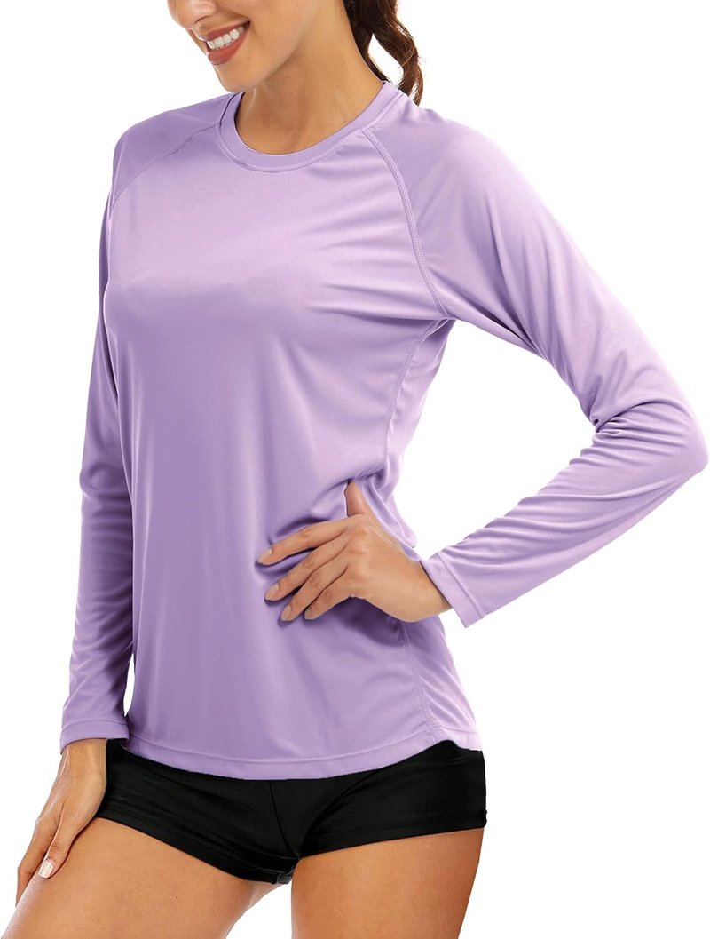 Women's UPF 50+ Sun Protection Long Sleeve Shirt - Ideal for Hiking, Fishing & Workouts