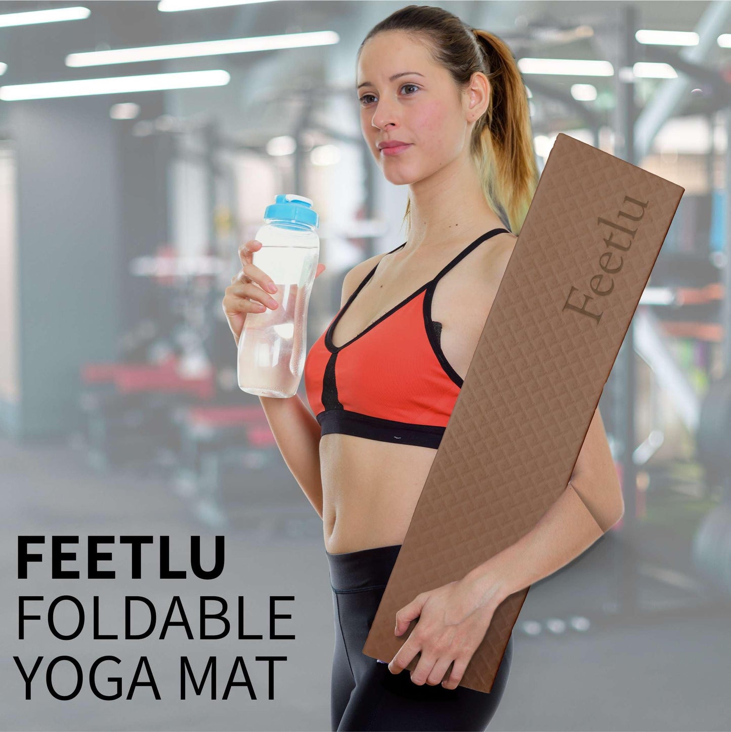 Foldable Yoga Exercise Mat – Lightweight, Anti-Slip, and Easy to Store for Yoga, Pilates, Home Workouts, and Floor Exercises