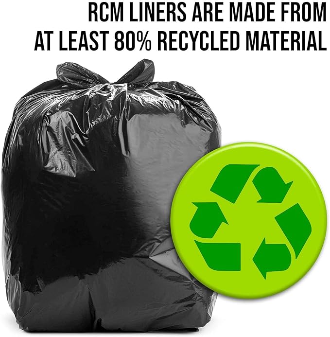 Aluf Plastics - 3 Ply Trash Bags, 40-45 Gallon, 1.5 Mil