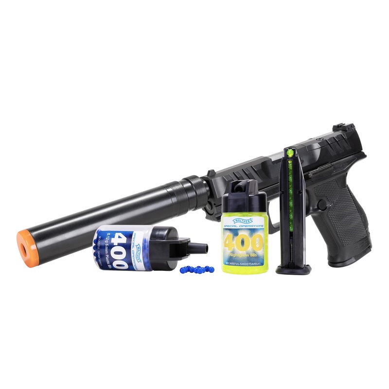 Elite Force Walther PDP Compact 6mm BB Pistol Airsoft Gun Kit - Includes 800 BBS and Extra Mag