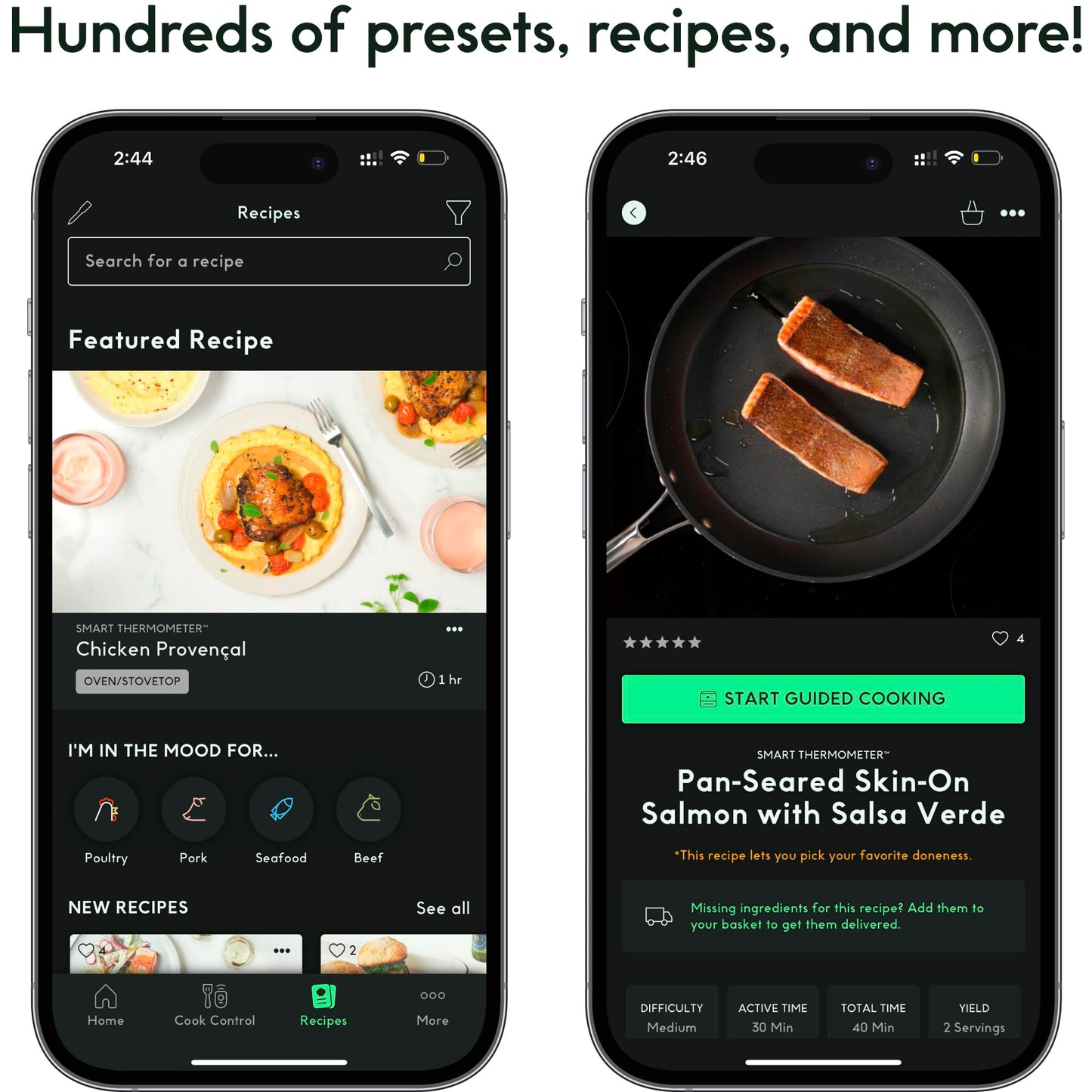 CHEF iQ Sense Smart Wireless Meat Thermometer with Ultra-Thin Probe, Unlimited Range Bluetooth Meat Thermometer, Digital Food Thermometer for Remote Monitoring of BBQ Grill, Oven, Smoker, Air Fryer