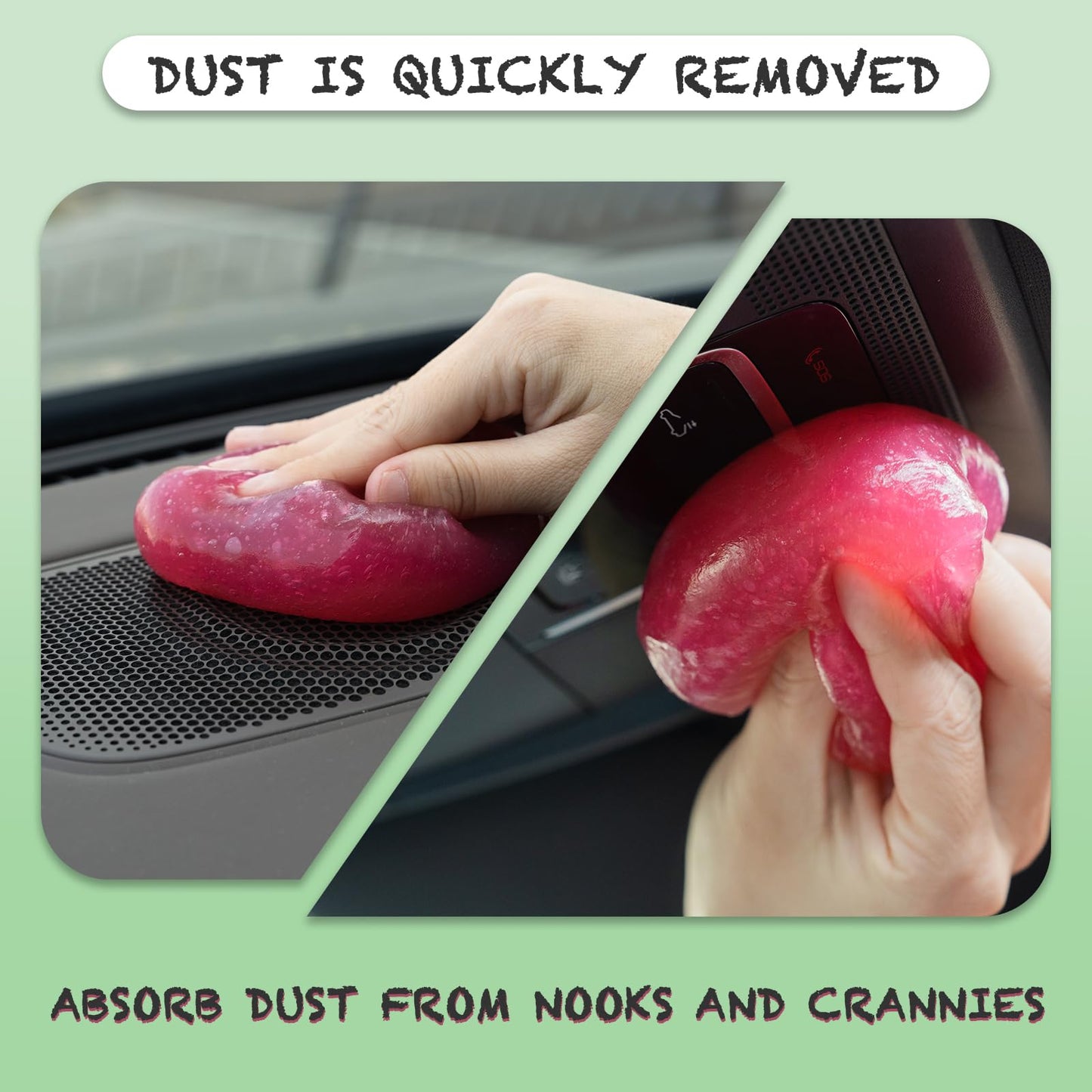 Cleaning Gel for Car Cleaner Cleaning Kit Automotive Air Vent Dust Cleaning Car Slime for Auto Cleaning Putty Universal Dust Car Accessories Car Interior Cleaner Keyboard Cleaning Laptop Cleaner