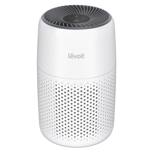 LEVOIT Air Purifiers for Bedroom Home Dorm, AHAM VERIFIDE, 3-in-1 Filter Cleaner With Aroma Pad, Filters Smoke, Allergens, Pet Dander, Odor, Dust, Office, Desktop, Core Mini-P, White