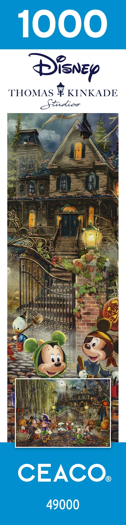 Ceaco - Thomas Kinkade - Disney - Mickey and Minnie Halloween Fun - 1000 Piece Jigsaw Puzzle