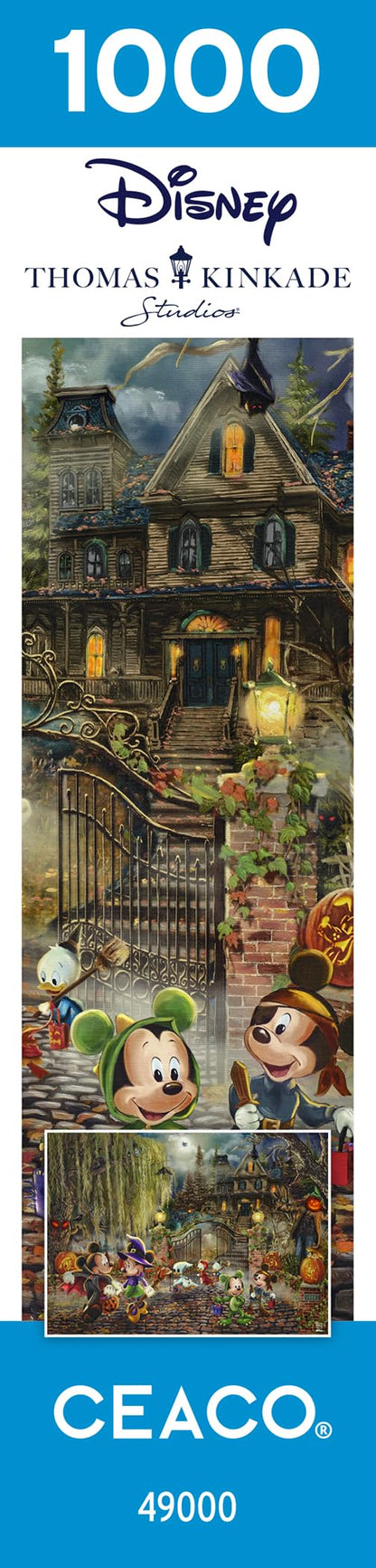 Ceaco - Thomas Kinkade - Disney - Mickey and Minnie Halloween Fun - 1000 Piece Jigsaw Puzzle