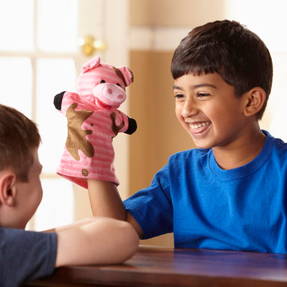 Melissa & Doug Farm Hands Animal Puppets, Puppets and Theatres, Soft Toy, 2+ years, Gift for Boy or Girl