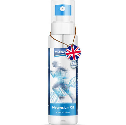 High Absorption Pure Magnesium Oil Spray – 250 ml – 100% Pure Magnesium Chloride from The Dead Sea, Without Preservatives – Supports Sleep, Muscle Recovery and Leg Cramps