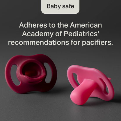Tommee Tippee Ultra-Light StayPut Dummy, 0-6m, 4-Pack, One-Piece Silicone Soother