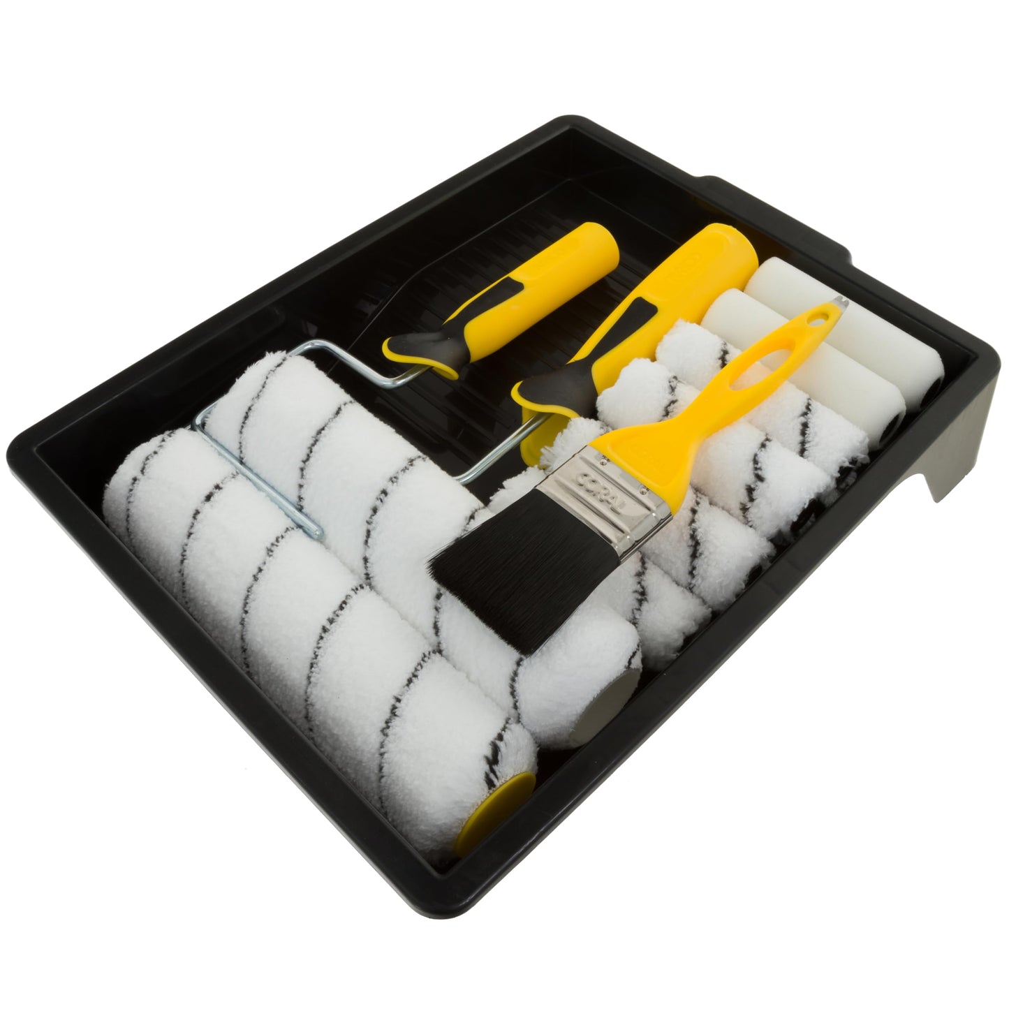 Coral 10501 Easy Coater Paint Kit with Headlock and Mini Roller Frame and Hybrid Brush 12 Piece Pack Set