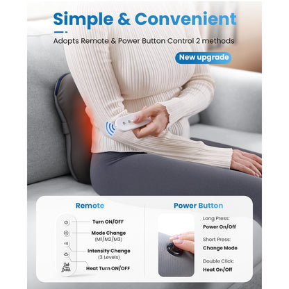 BOB AND BRAD Cordless Back Massager with Heat FSA Eligible HSA Eligible, Shiatsu Neck Massager for Pain Relief Deep Tissue, 3D Kneading Massage Pillow for Pain Relief, Birthday Gifts for Women Men