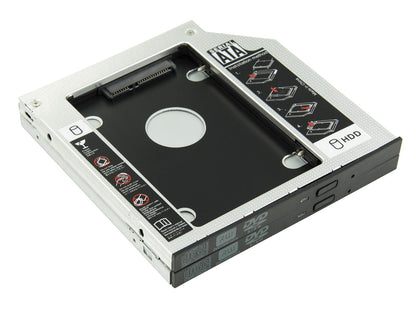 HIGHFINE Universal 9.5mm SATA to SATA 2nd SSD HDD Hard Drive Caddy Adapter Tray Enclosures for DELL HP Lenovo ThinkPad ACER Gateway ASUS Sony Samsung MSI Laptop