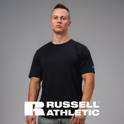 Russell Athletic Men's Short Sleeve Performance T-Shirt, Black, 3X-Large