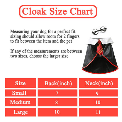 Impoosy Halloween Cat Costume Small Dog Wizard Pet Clothes Cute Apparel Puppy Shirts with Glasses (Small)
