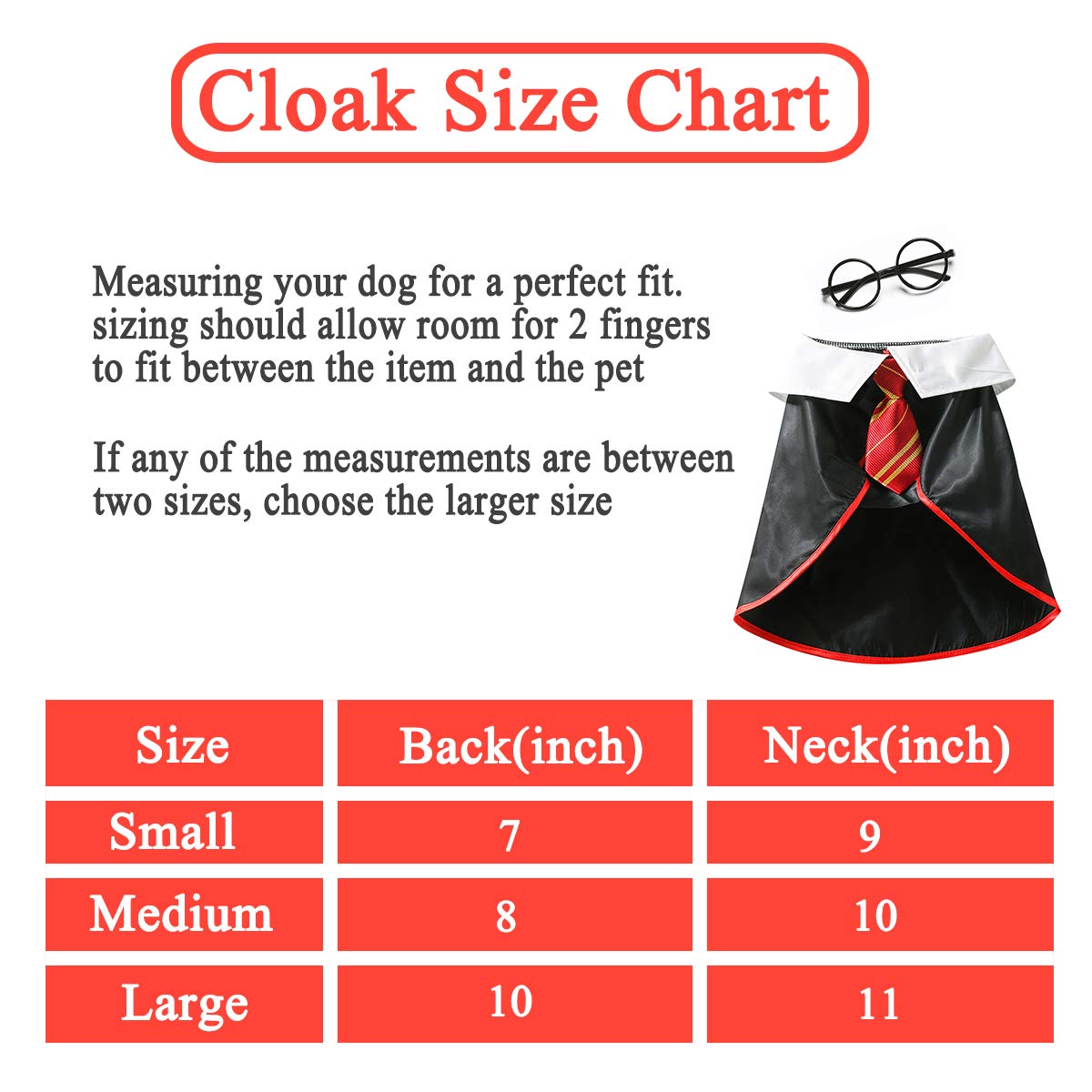 Impoosy Halloween Cat Costume Small Dog Wizard Pet Clothes Cute Apparel Puppy Shirts with Glasses (Large)