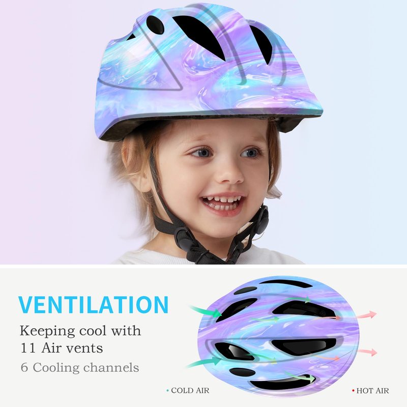 ETEETOW Bike Toddler Helmet 2-4 Years,Adjustable Safety Lightweight Baby/Kids Helmets Ages 1-3-5-8 for Girls Boys,Multi-Sport Infant Helmet for Skating Cycling Scooter