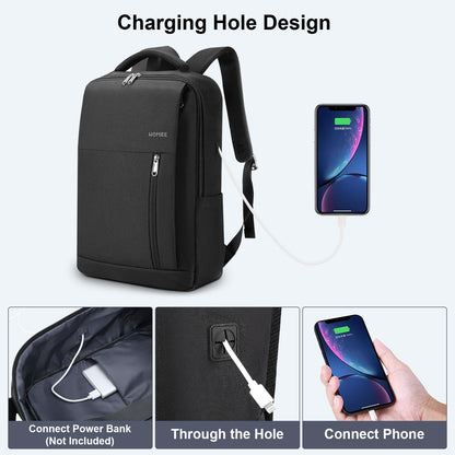 HOMIEE Laptop Travel Backpack 17.3 Inch,Business Laptop Bag Mens,Anti Theft Computer Backpack Rucksack Womens with Headphone Port Water-Resistant Daypack Gift for Work School Commuting