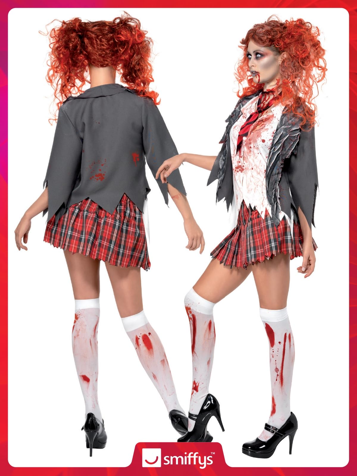 Smiffys High School Horror Zombie Schoolgirl Costume