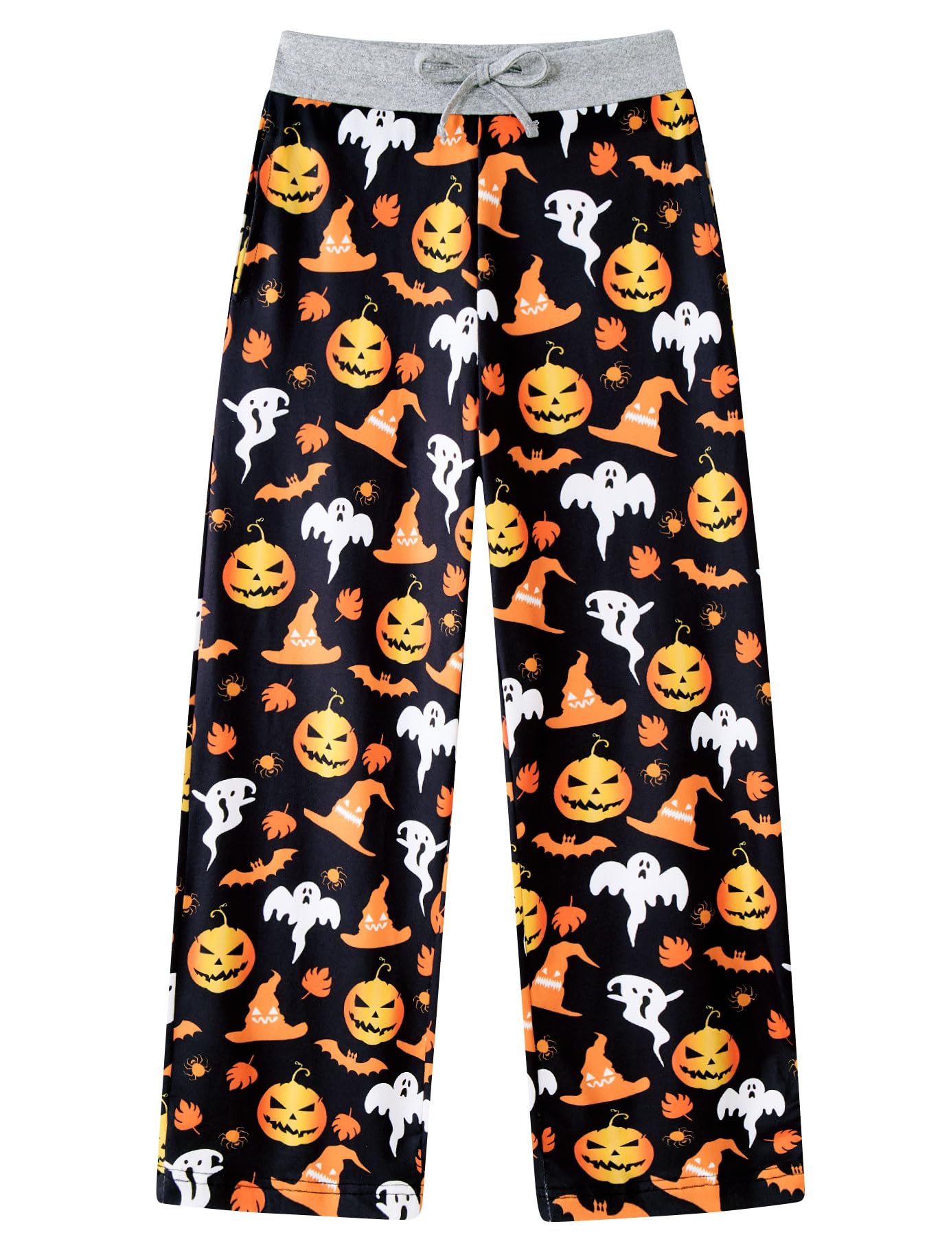 Halloween Pajama Pants Kids Pumpkin Bottoms 9-10 Years Loose Sleepwear Pyjamas For Girls Party Ugly Trouser All Hallow's Day Pajamas Size 10