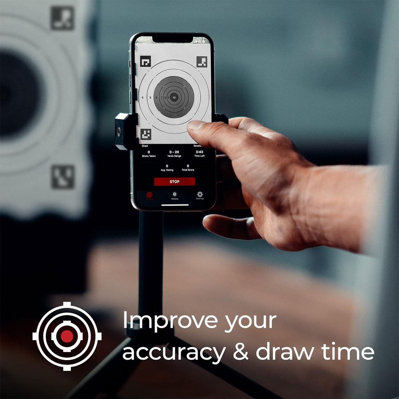 Strikeman 10mm Dry-Fire Laser Training System - Ideal for Pistol Target Shooting | Includes App Access, Cartridge & Holder