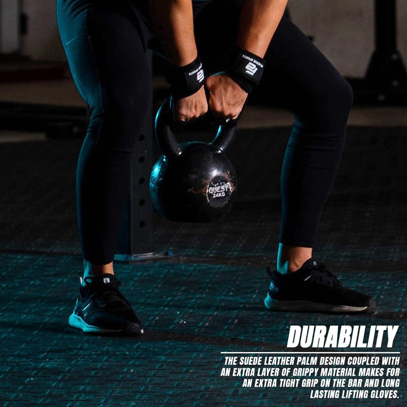 Fit Active Sports New Grip 2.0 Ventilated Weight Lifting Workout Gloves with Wrist Wraps for Gym Exercise, Weightlifting, Pull Ups - for Men & Women (XL)