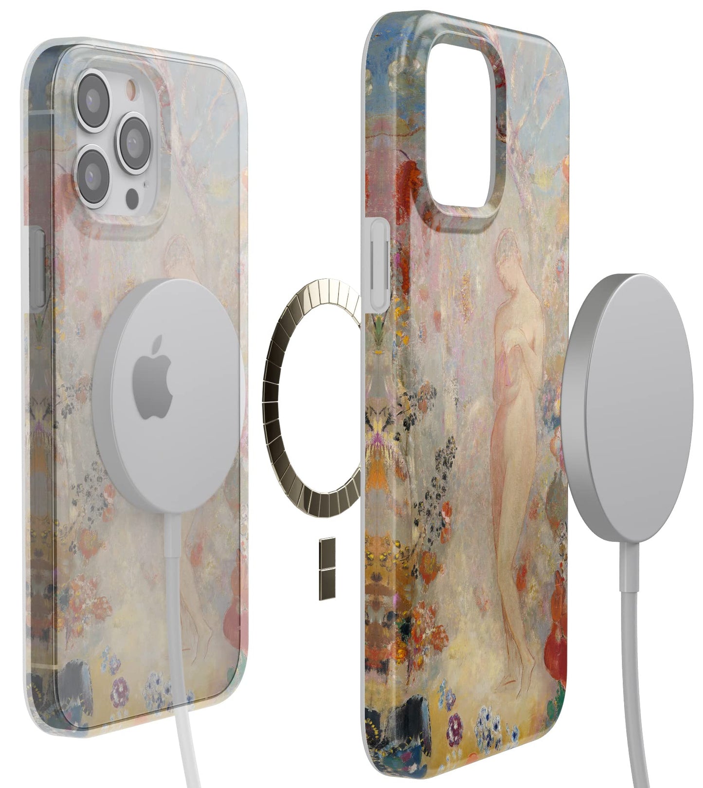 Casely iPhone 13 Pro Max Case | Here Comes The Sun | Colorblock Sunset | Classic Ultra Slim Case Design