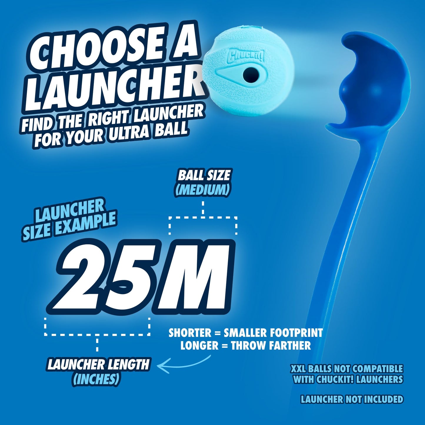 Chuckit! Interactive Ball Dog Toy Whistler Noise, Durable Rubber Dog Balls, Launcher Thrower Compatible Interactive Toys for Dogs for Boredom, Medium, Pack of 2