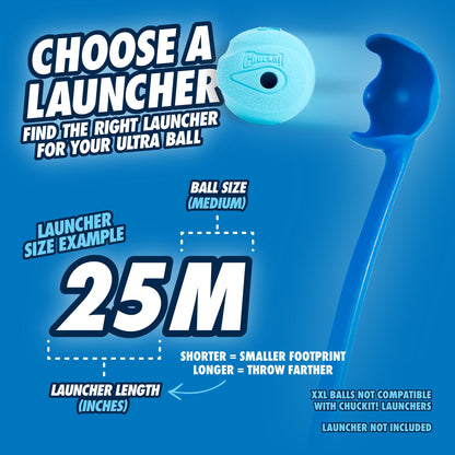 Chuckit! Interactive Ball Dog Toy Whistler Noise, Durable Rubber Dog Balls, Launcher Thrower Compatible Interactive Toys for Dogs for Boredom, Medium, Pack of 2