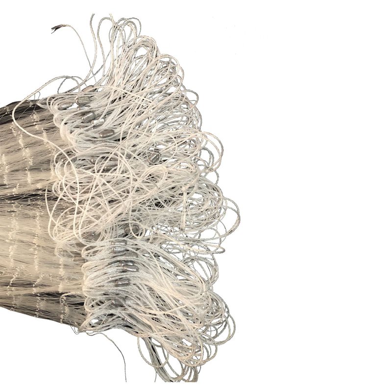 Strong Fishing Line Material Fishing Net Depth 5.5ft Gillnet Length 98 ft Nylon Net 5/8 Inch-2 Inch Mesh Monofilament Nylon Network Big Buoys Fish Net (Mesh Size 40mm*40mm(1-1/2 inch))