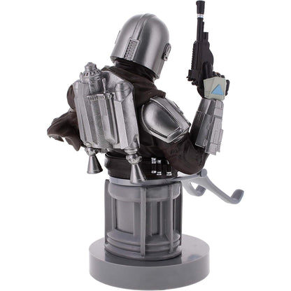 Exquisite Gaming: Star Wars: The Mandalarian - Original Mobile Phone & Gaming Controller Holder, Device Stand, Cable Guys, Licensed Figure