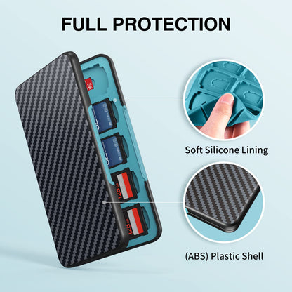 HEIYING Memory Card Case for SD/TF Cards,Portable SD Card Holder Storage Case Compatible with 20 SDXC SDHC and 20 TF Cards Slots