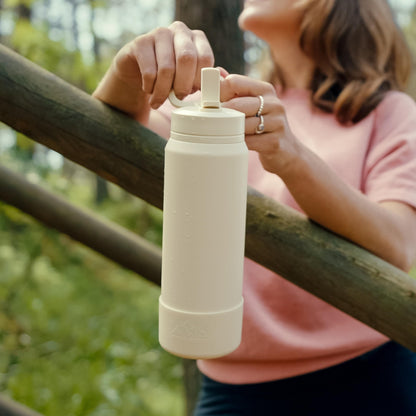 Hydrapeak 26oz Sport Insulated Water Bottle with Chug Lid, Leak & Spill Proof, Keeps Drinks Cold for 24 Hours, Hot for 12 Hours, Premium Stainless Steel Water Bottles (26oz, Lavender)